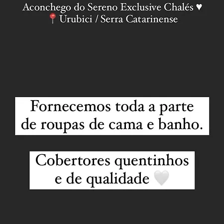 Aconchego Do Sereno Exclusive Chales Urubici Exterior photo